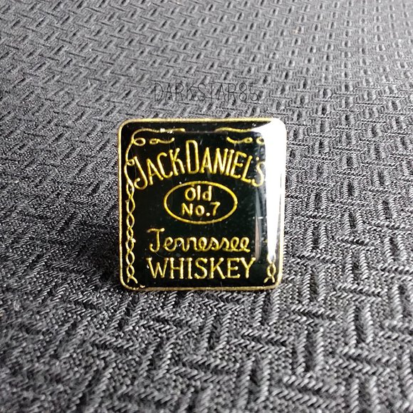 Jack Daniels Accessories Vintage Black Gold Jack Daniels Old No 7 Tennessee Whiskey Enamel